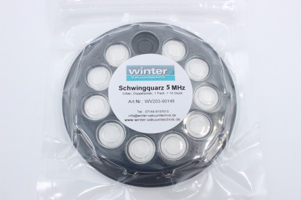 Schwingquarz 5 (4.96) MHz, silber, Doppelanker