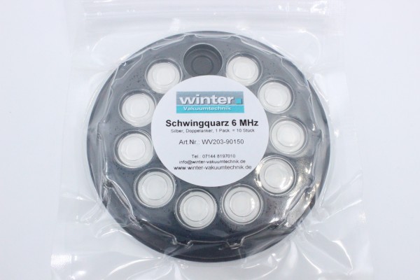 Schwingquarz 6 MHz. silber, Doppelanker